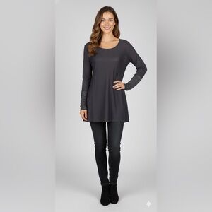 NIC+ZOE Linen blend shimmer sleeve sweater size medium